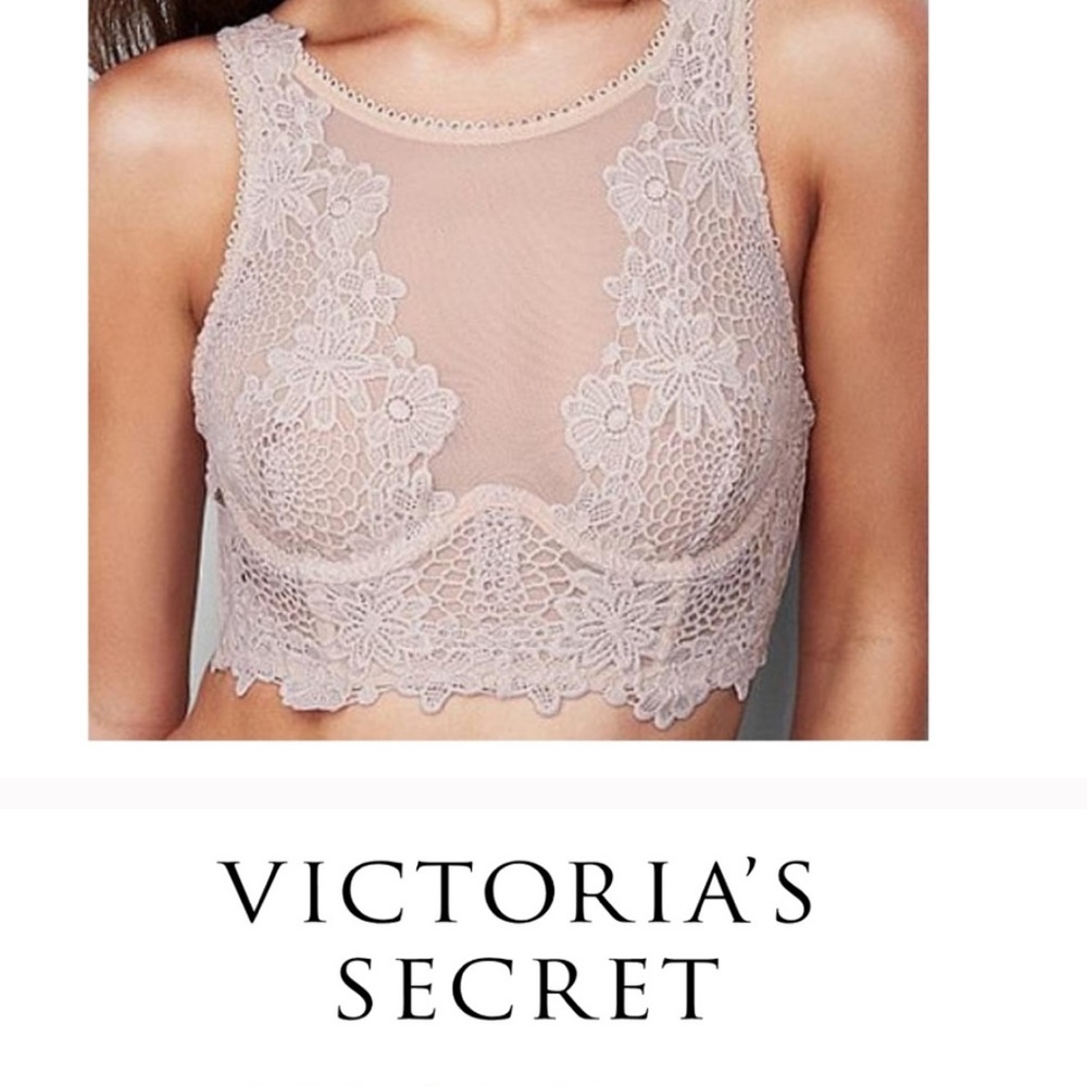 Victoria’s Secret floral appliqué Bra 34DD